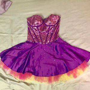 PRINCESS Multi-Color Statement Dress